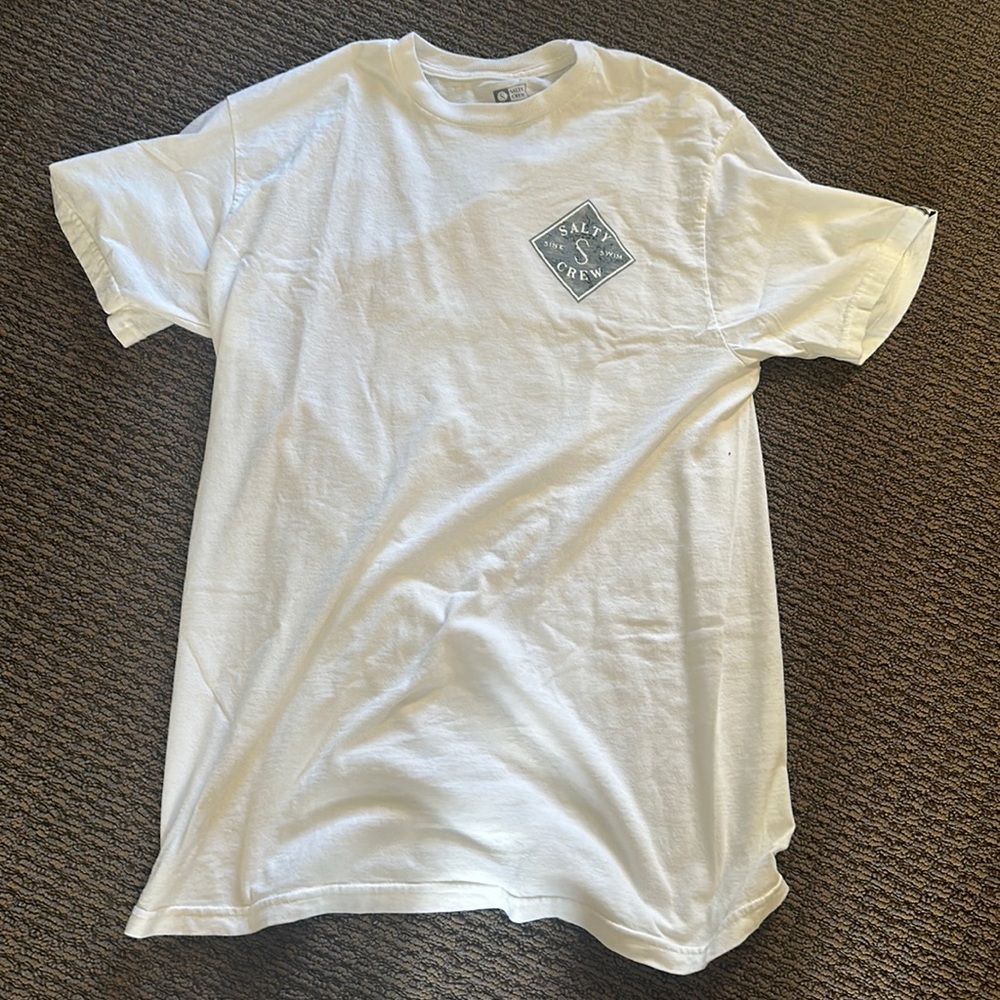 White Salty Crew Shirt (Large)
